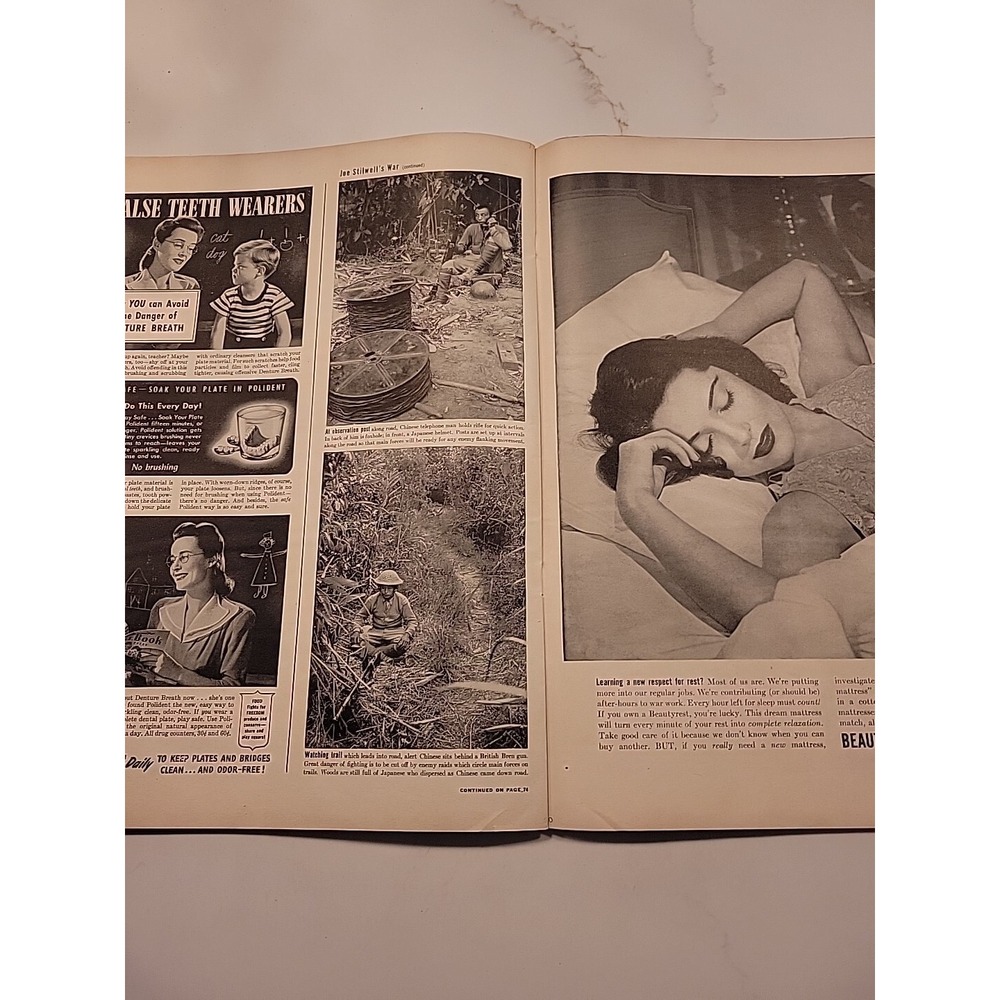 LIFE Magazine April Lot Of 3 WWII Wartime Vintage Magazine Set 1944